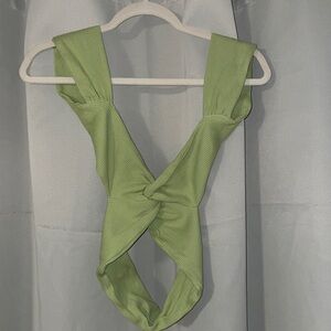 Cross front crop top